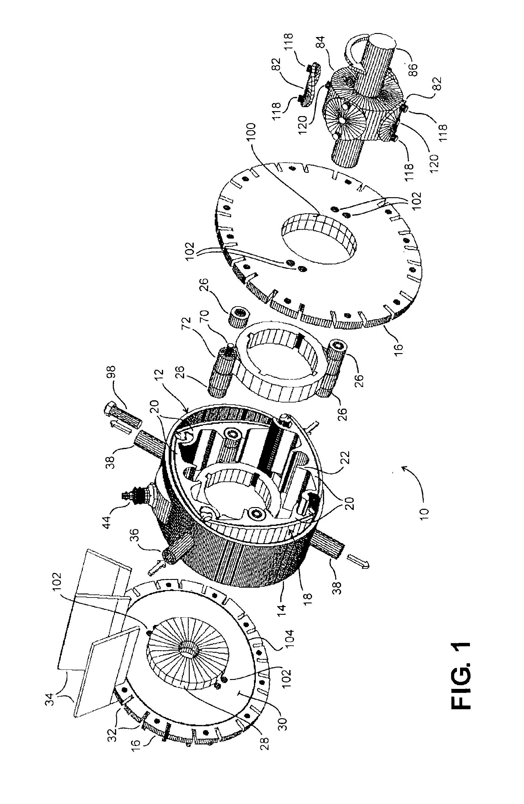 Quasiturbine (Qurbine) rotor with central annular support and ventilation