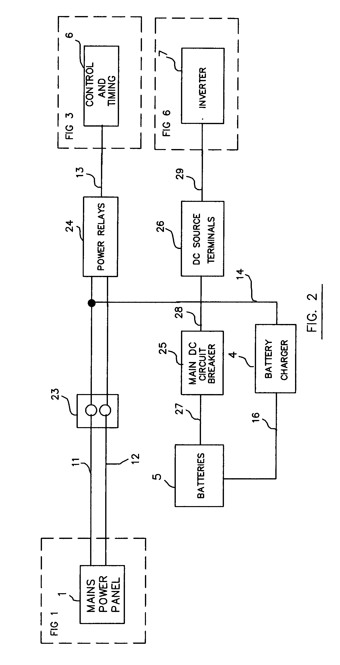 Backup power system for electrical appliances