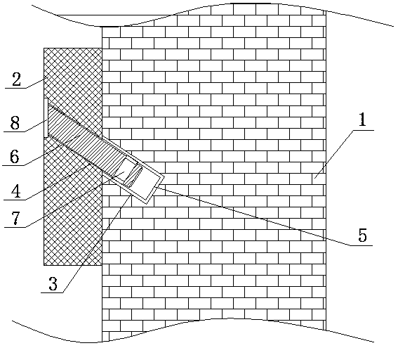 Rapid installation structure of building heat insulation board