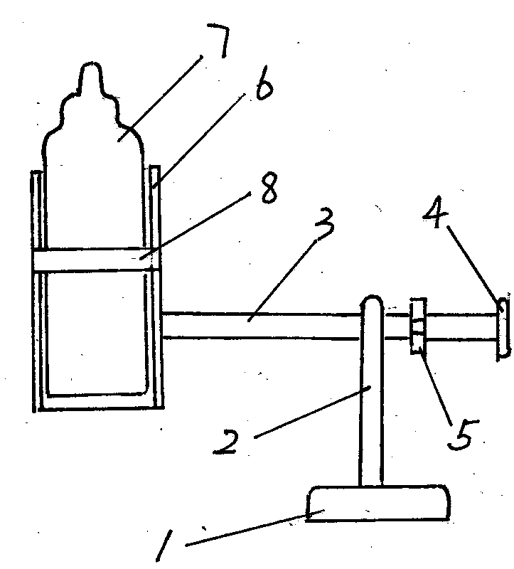 Hand-free nursing device