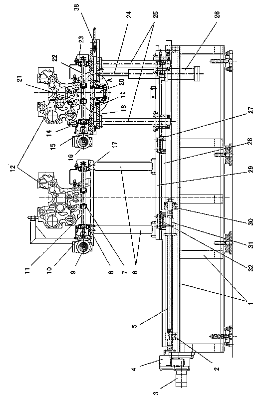 Two-position workpiece detecting mechanism capable of being rotated and lifted
