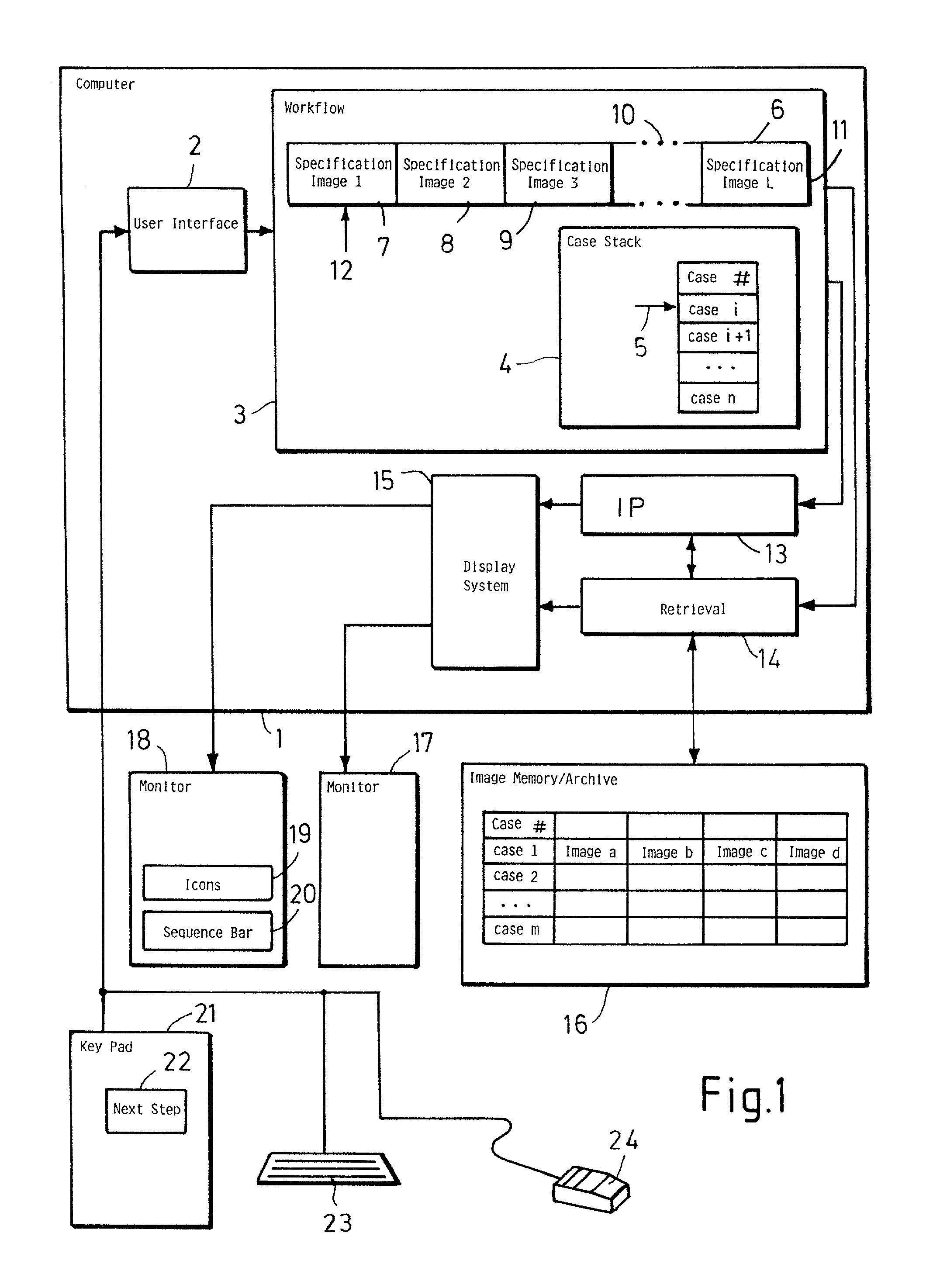 Method and computer system for screening of medical cases