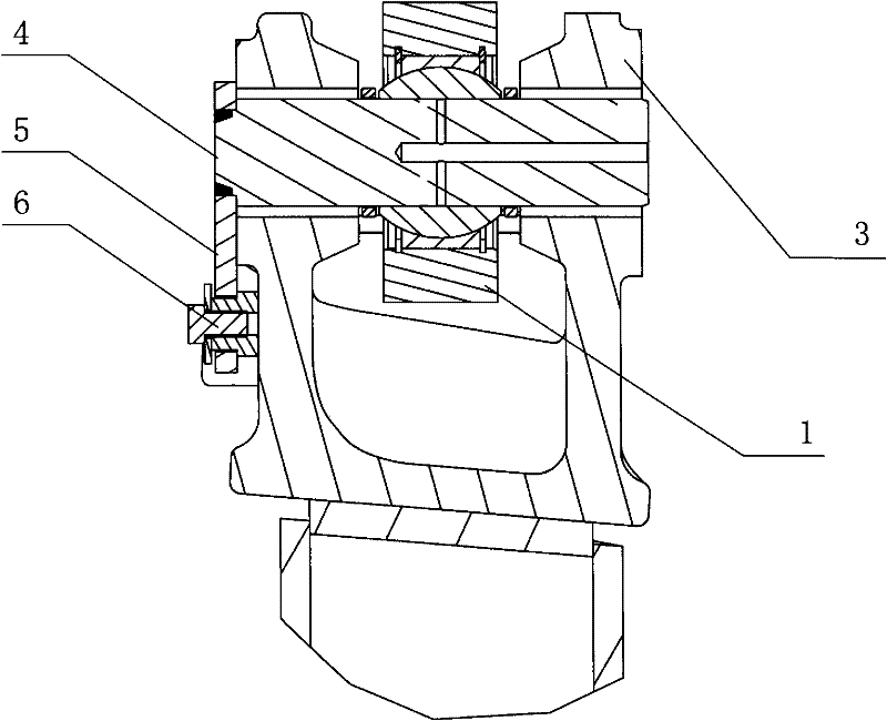 Connecting assembly of mine self-discharging vehicle front suspension frame guide mechanism and vehicle frame