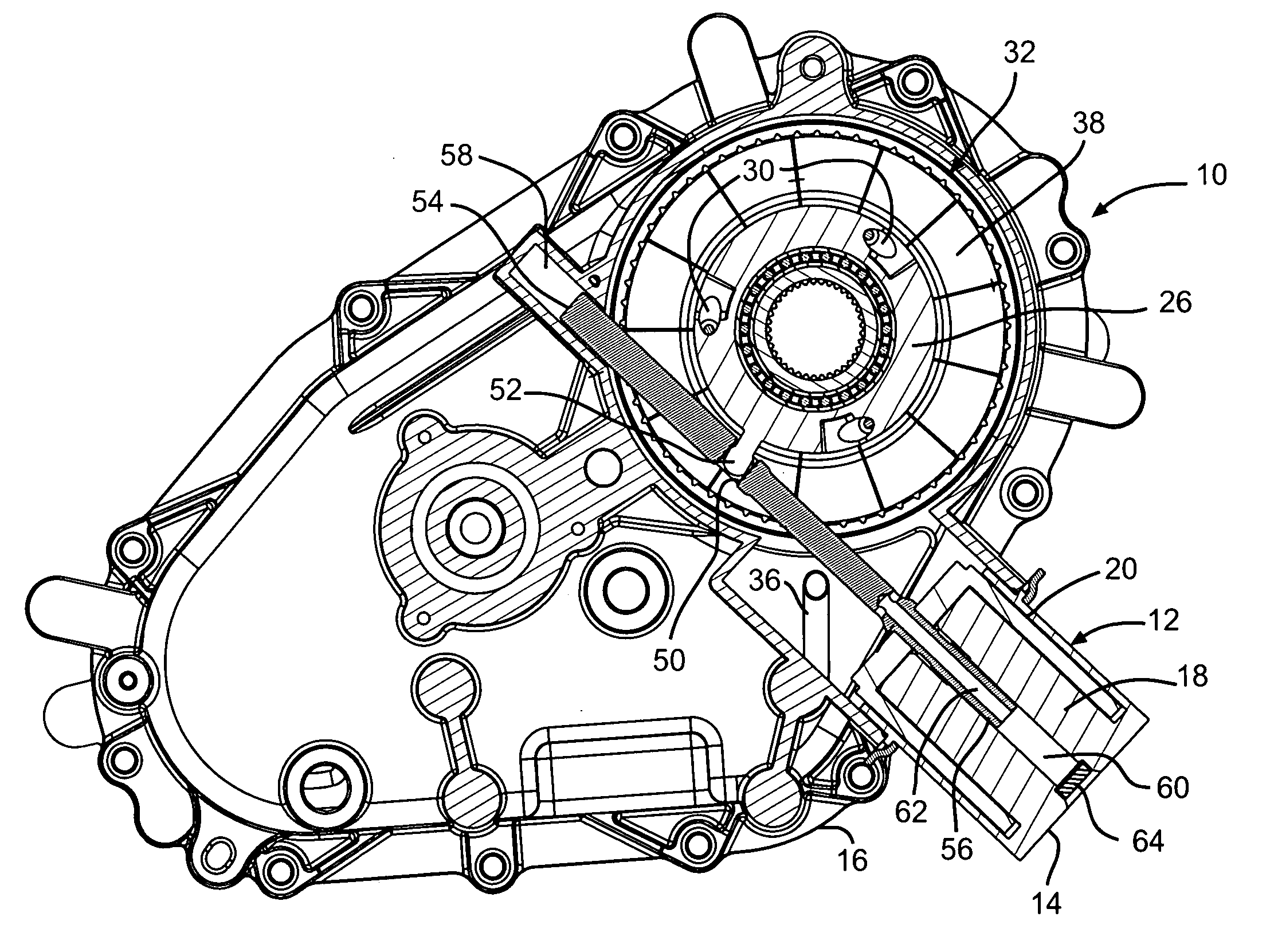 Transfer case with moving coil clutch actuator operator