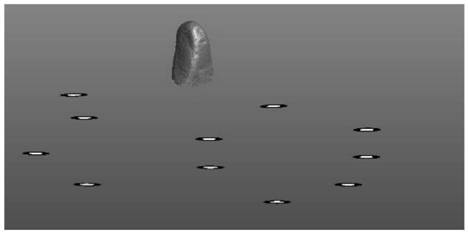 Method and equipment for collecting three-dimensional morphological characteristics of coarse aggregate based on laser scanning