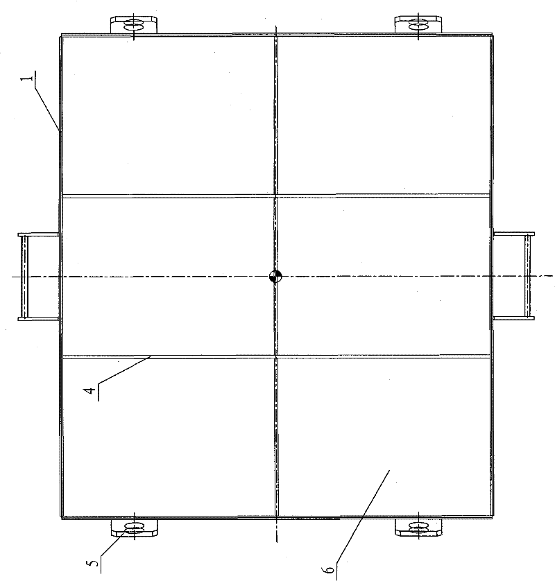 Method for manufacturing box counterweight of crane without surface bulges
