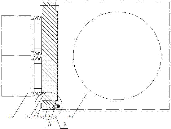 Oil-cylinder applied force load-balancing buffer mechanism