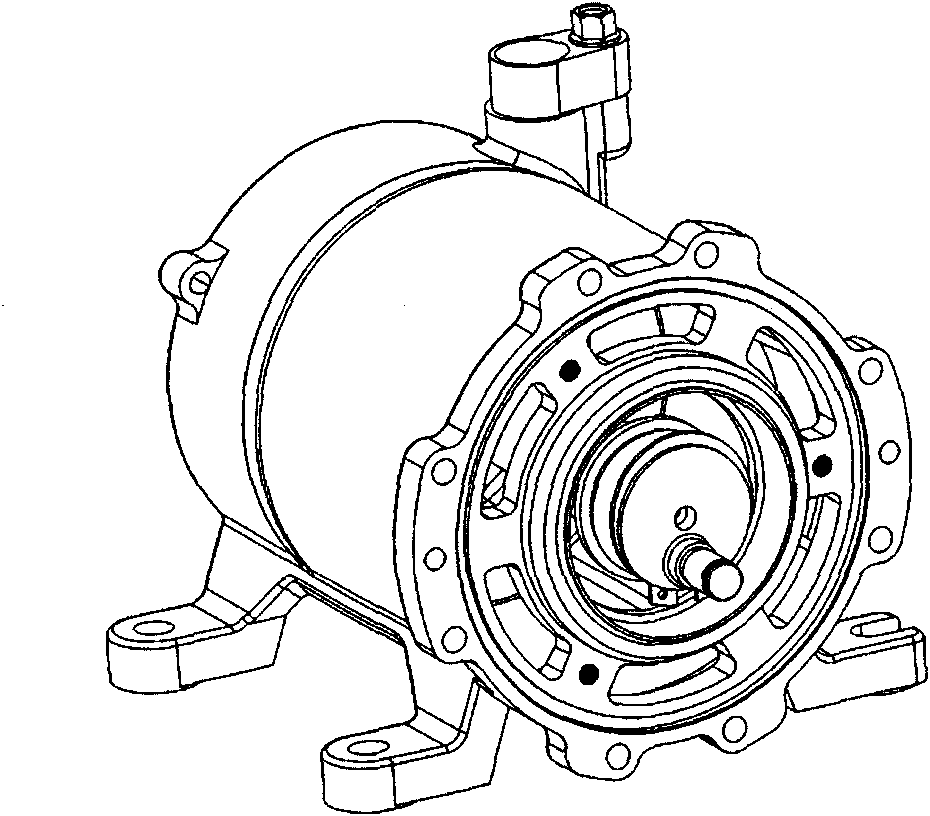 Motor compressor for vehicle air conditioner