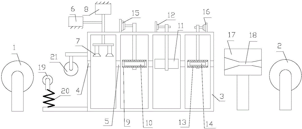 Device for processing and producing welding wires