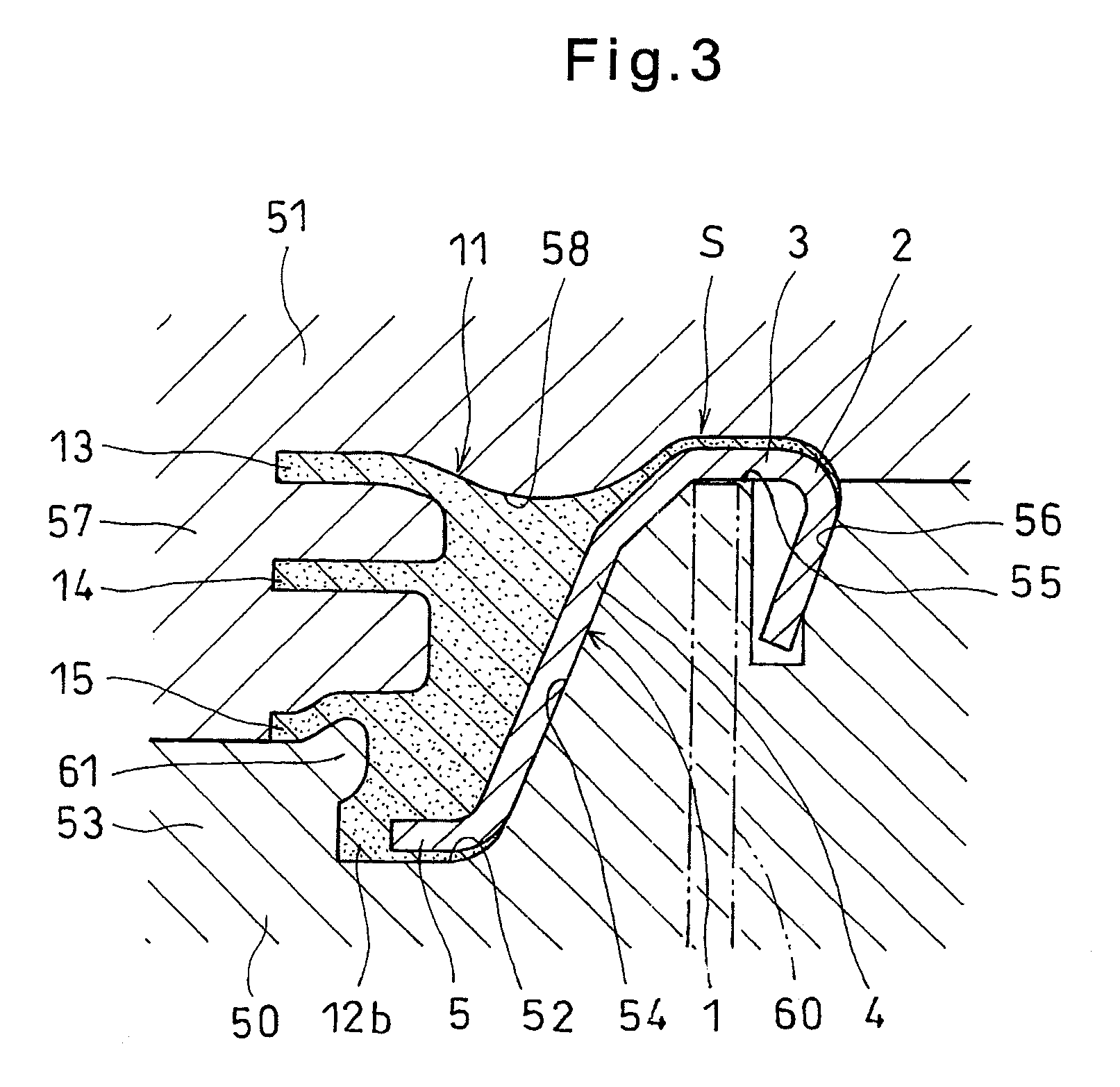 Bearing seal and mold assembly for forming such bearing seal