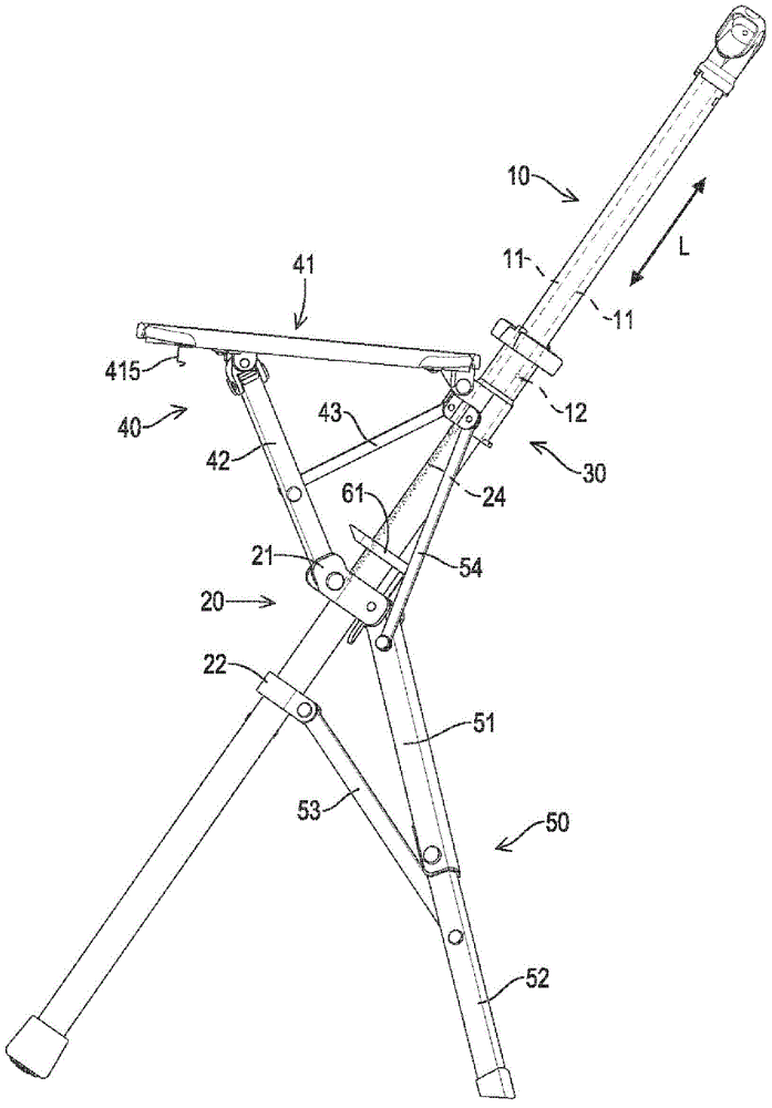 Joint locking device and crutch chair provided with joint locking device