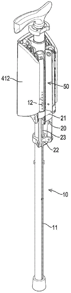 Joint locking device and crutch chair provided with joint locking device