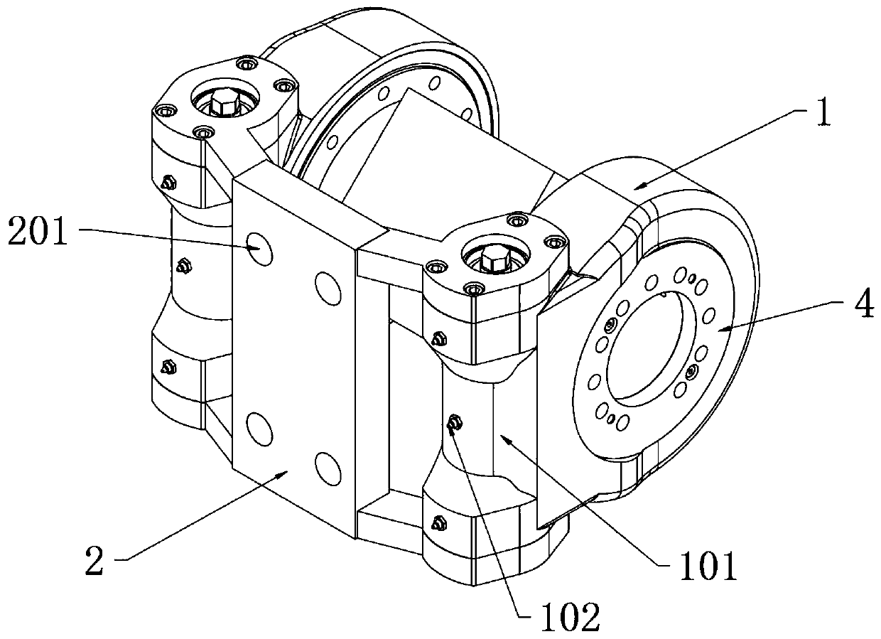 Solar photovoltaic main shaft bearing structure