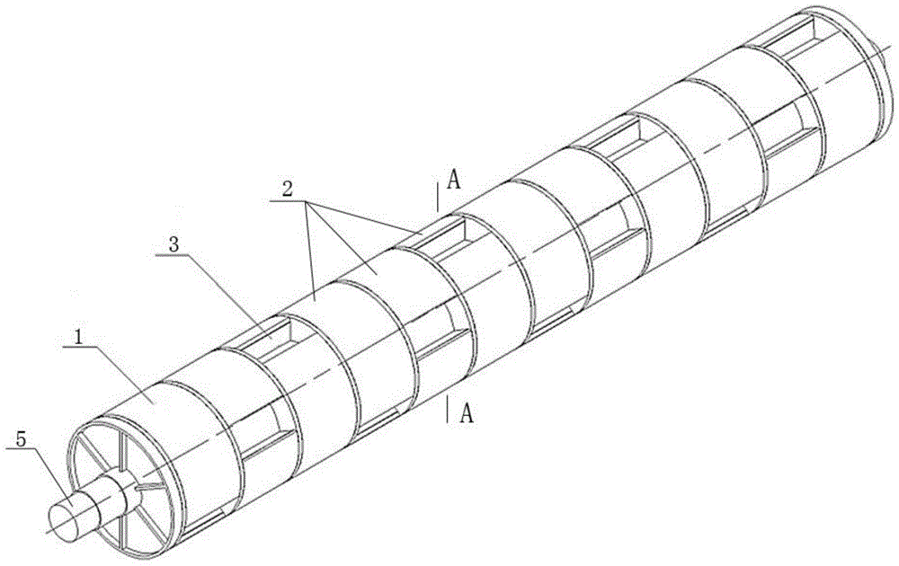 A drum structure of a discharge device