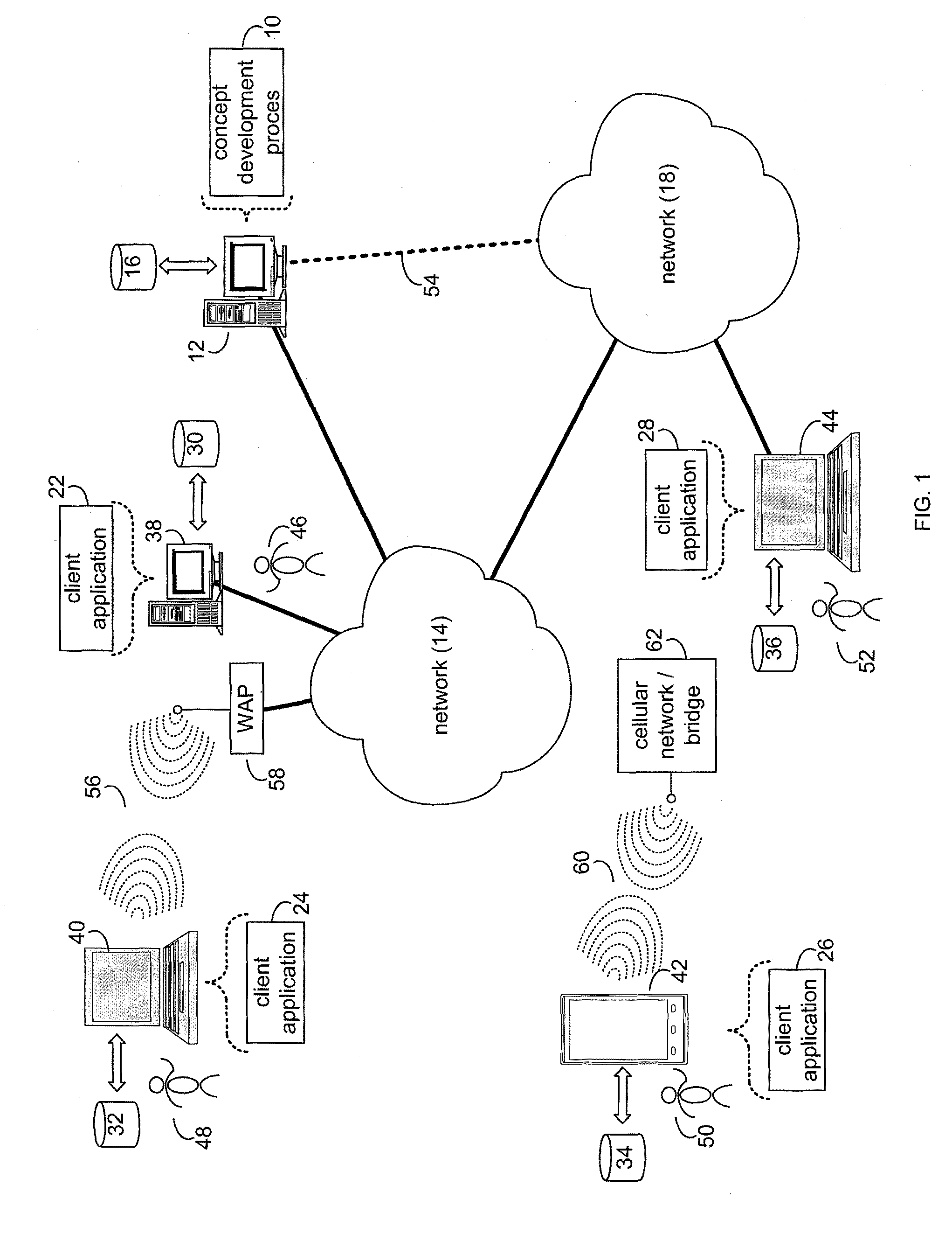 System and method for concept development with content aware text editor