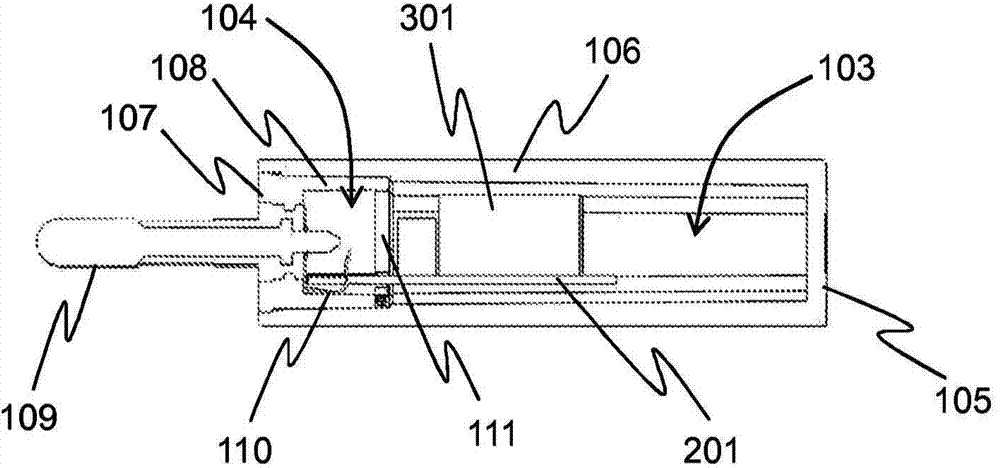 Housing structure for an electrical device