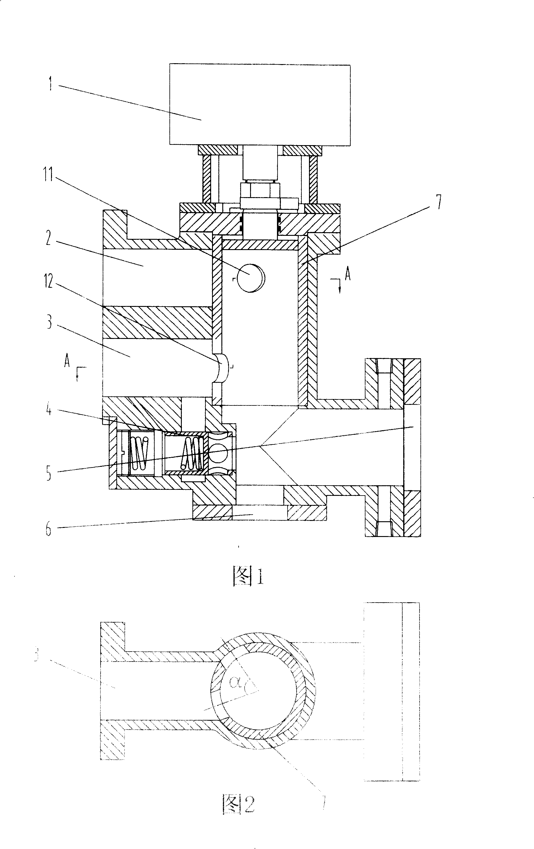 Revolving switch valve