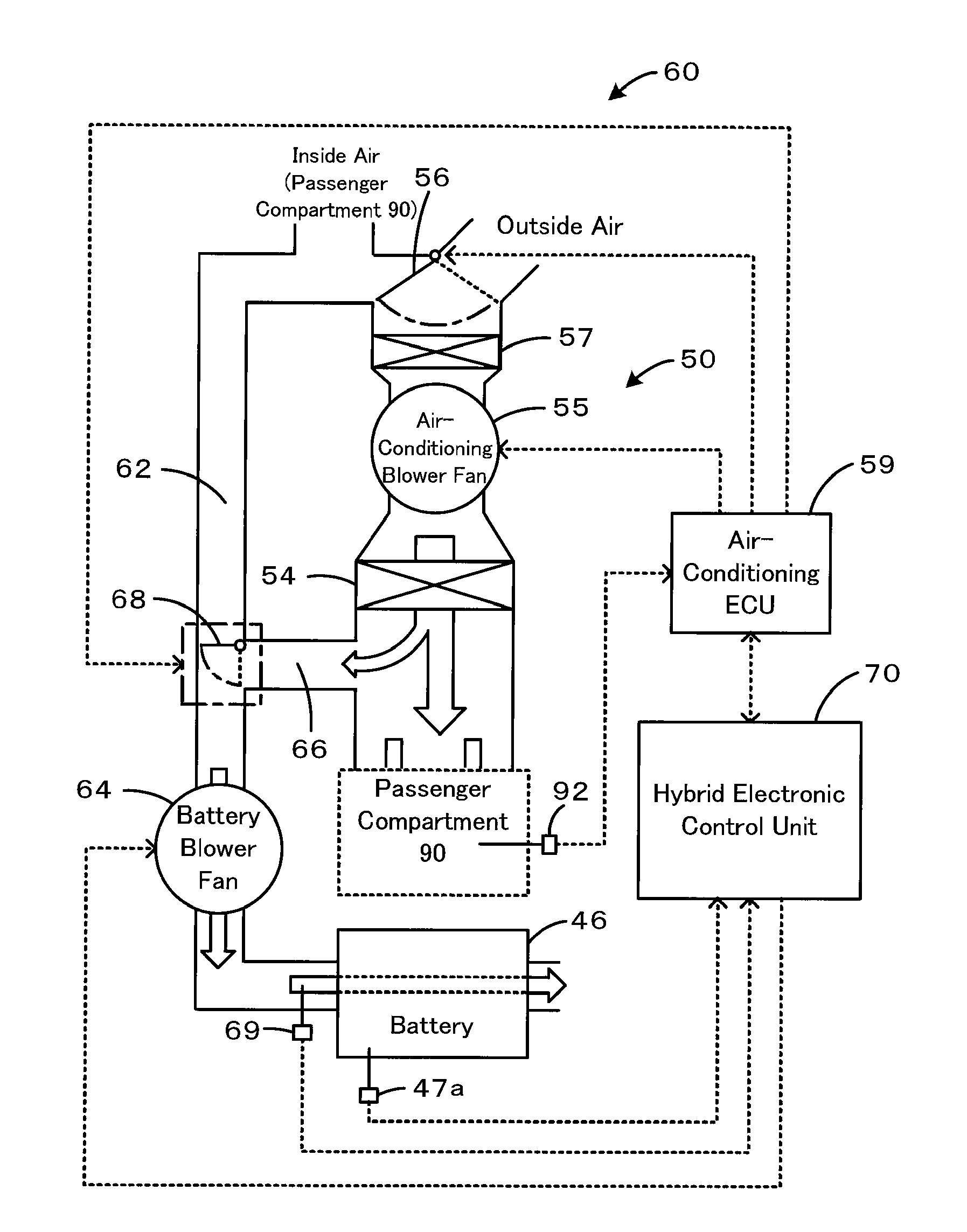 Cooling system, motor vehicle equipped with cooling system, and control method of cooling system