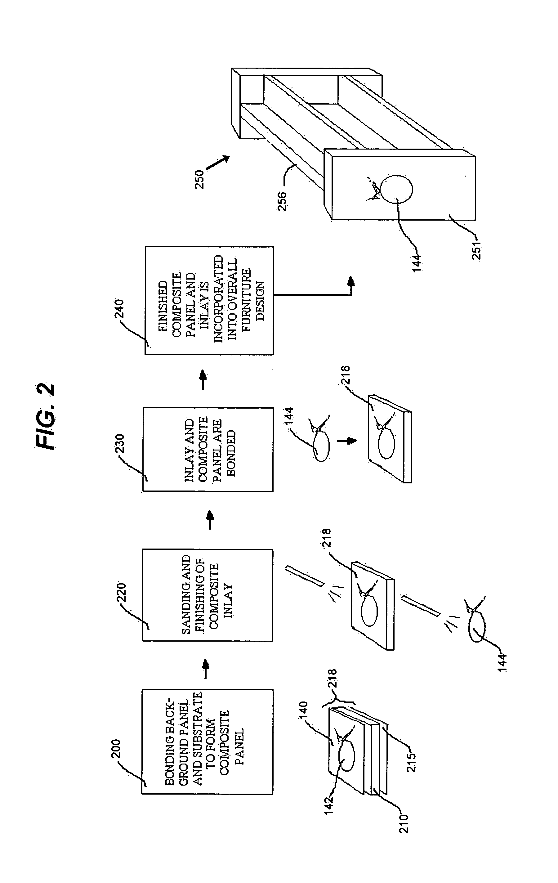 System for manufacturing an inlay panel using a laser