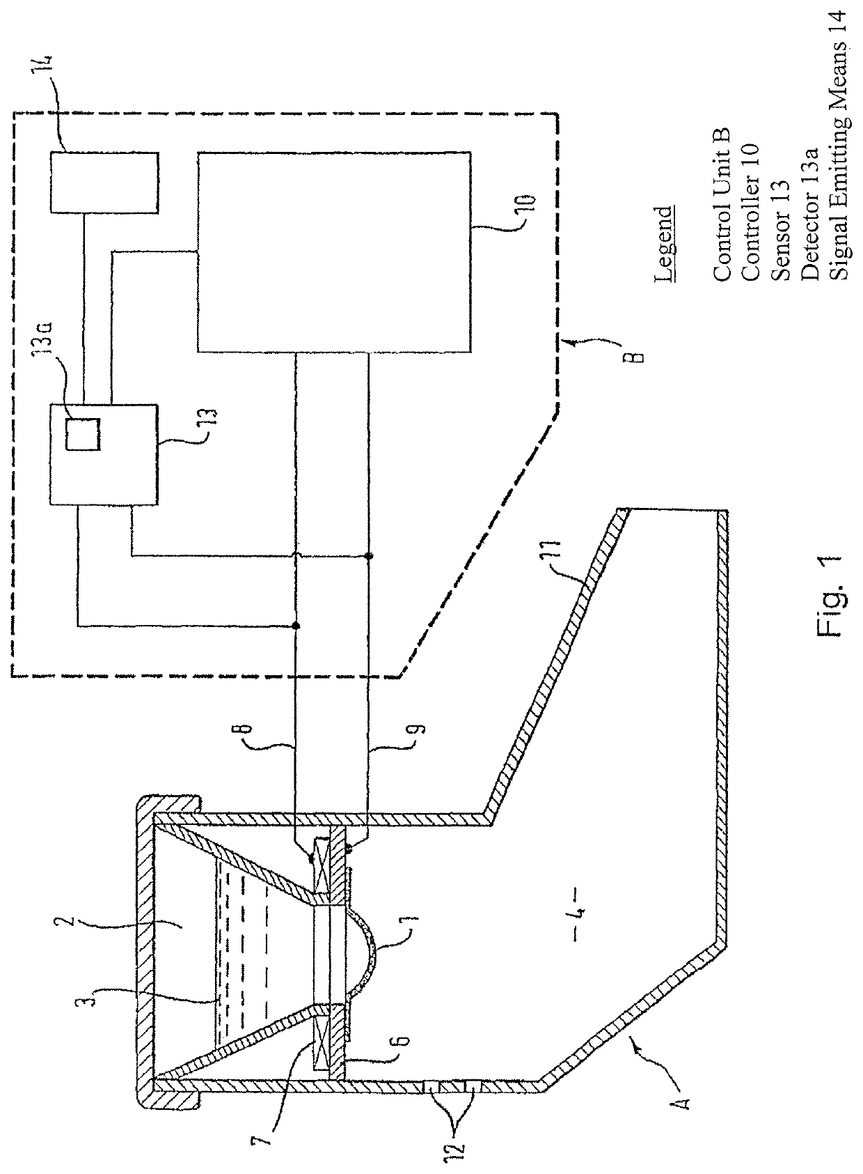 Aerosol delivery device and method of operating the aerosol delivery device