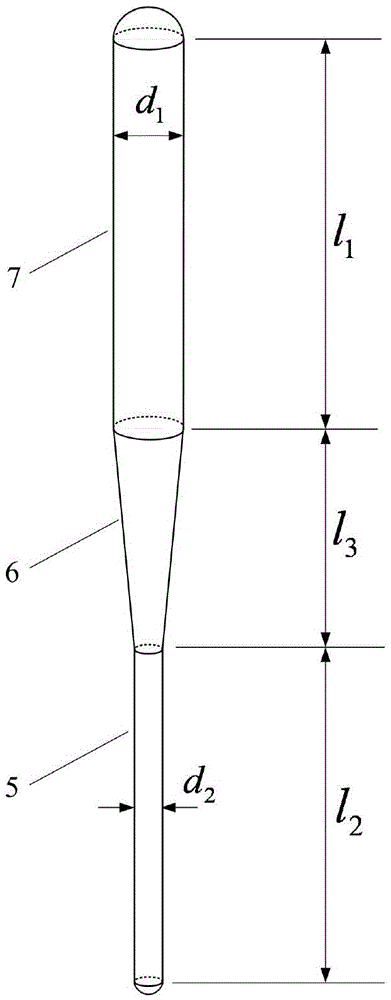 Annular space double-sensor conducting probe for flow parameter measurement of two-phase flow