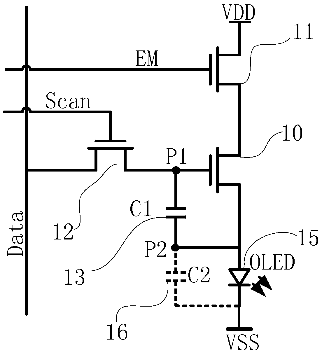 Display device and pixel circuit thereof