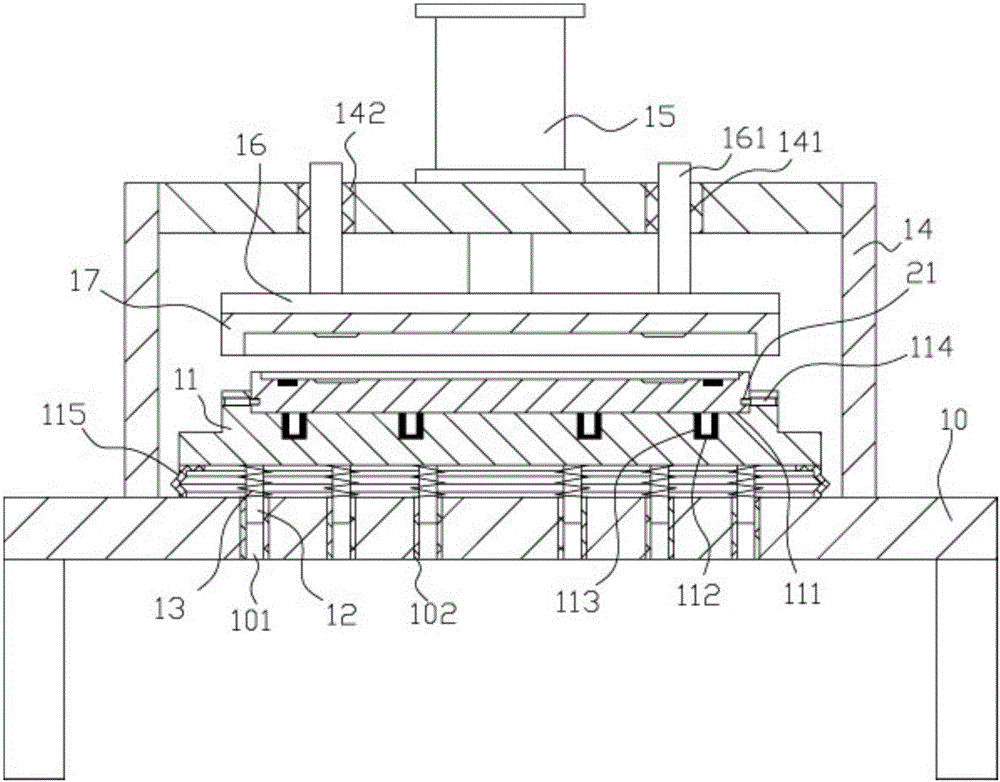 Punch forming mechanism for steel plate