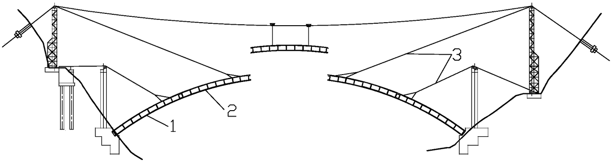Connecting device for bridge construction and bridge construction method