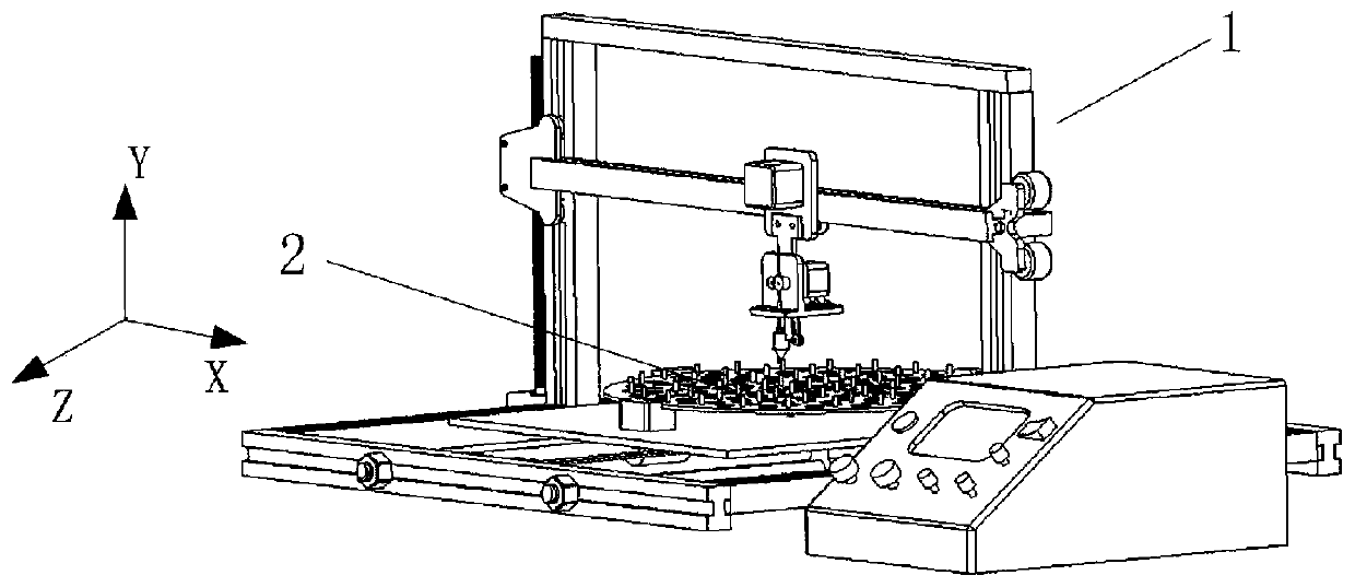 Automatic forming method of cable net structure for supporting ...