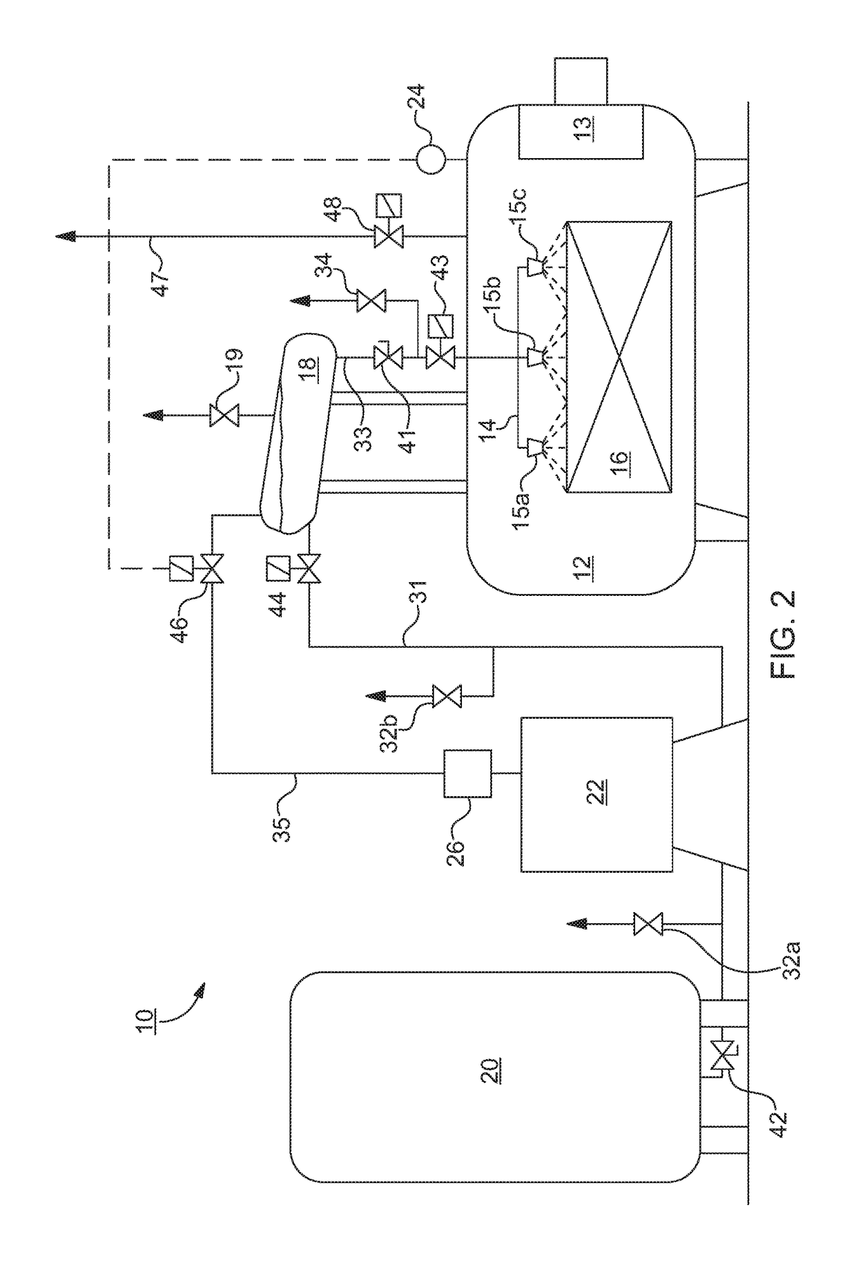 Quenching process and apparatus for practicing said process