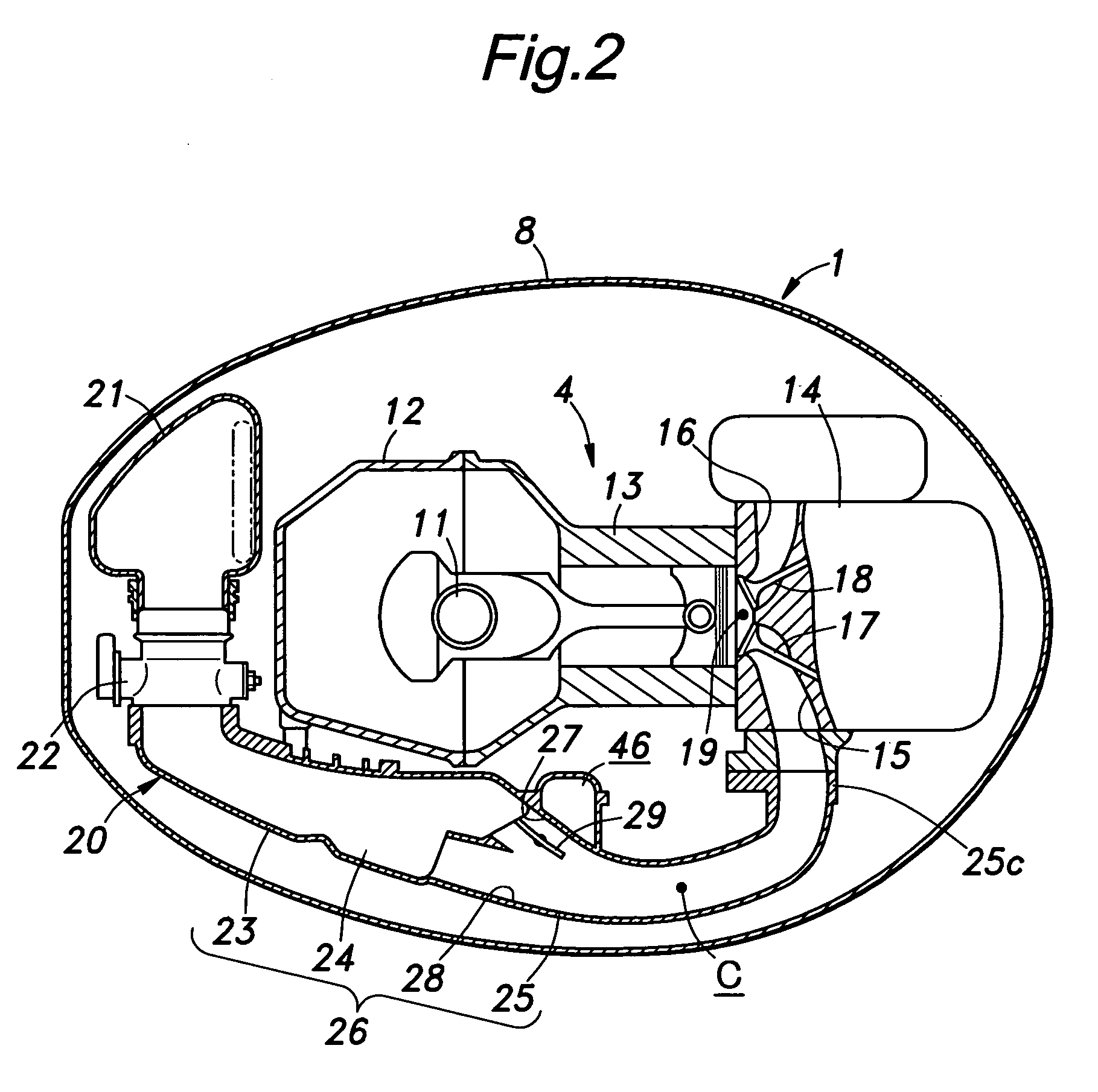 Dual port intake device for an internal combustion engine formed by injection molding