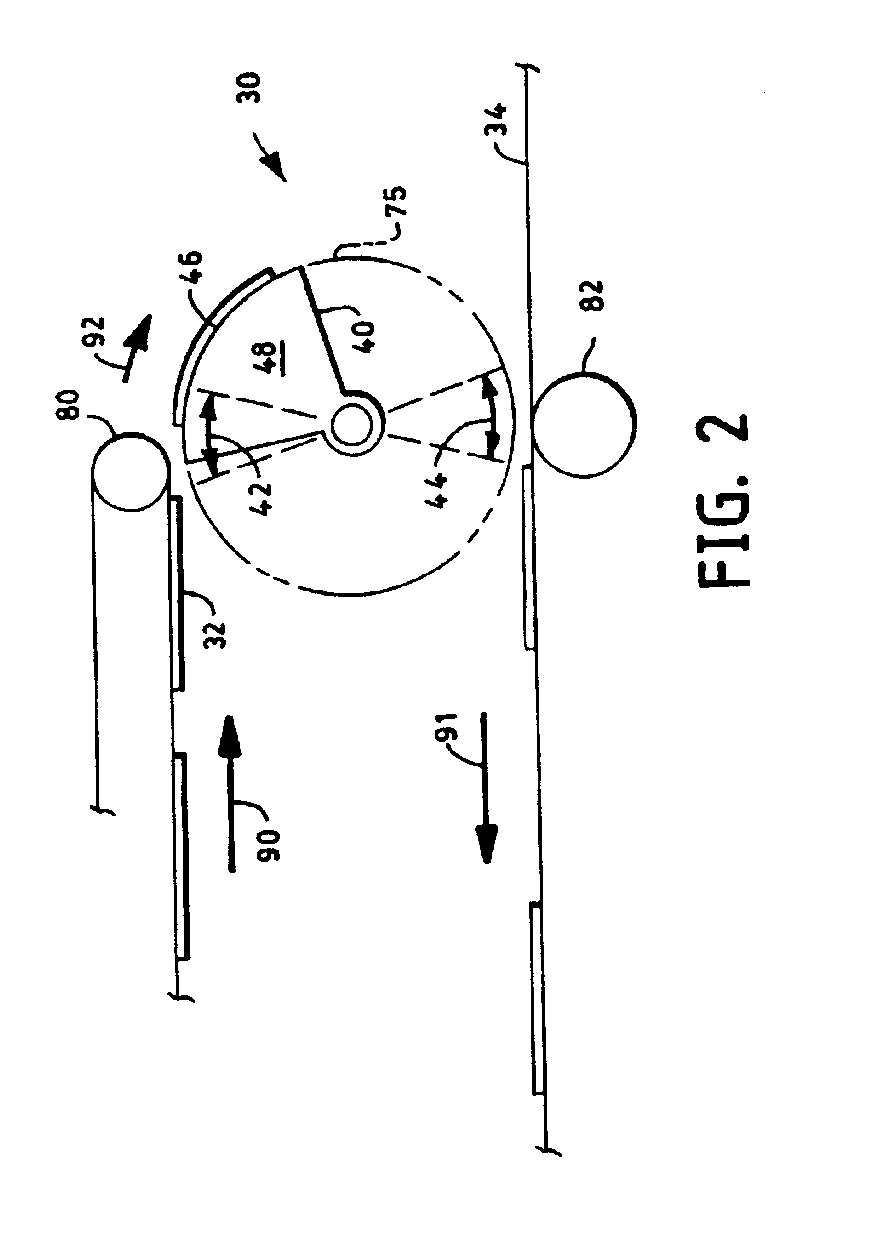Method and apparatus for placing discrete parts transversely onto a moving web