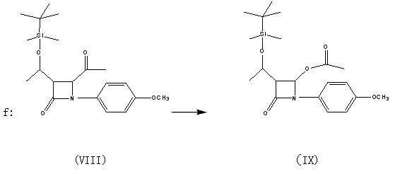 Method for preparing (3R,4R)-3-[(1R)tert-butyl-dimethyl-silyloxyethyl]-4-acetoxyl-2-azetidinone