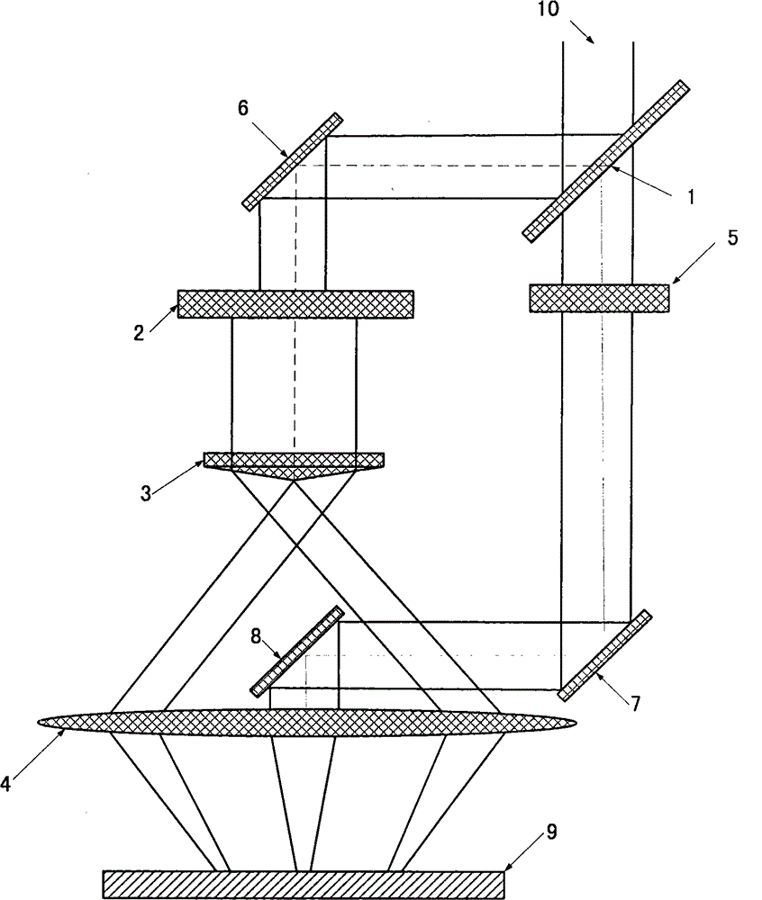 Laser processing head based on single-beam time-space characteristic regulation