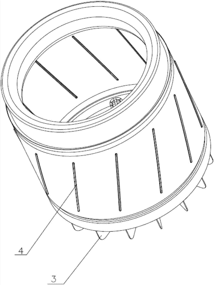 Washing machine and inner barrel structure of washing machine