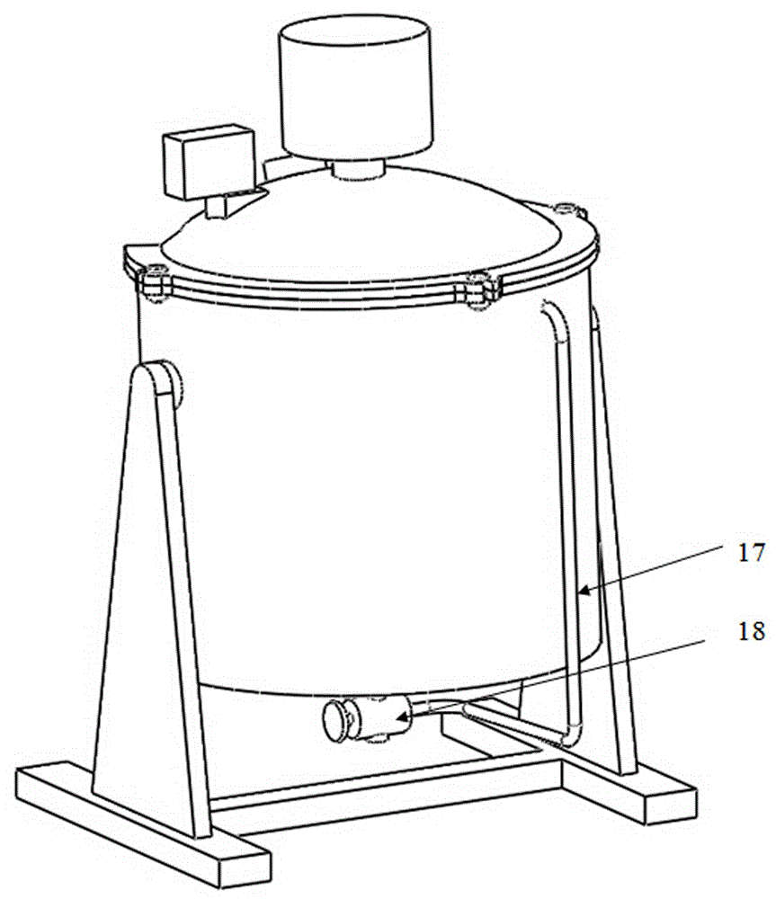 Small anaerobic/aerobatic integrated fermentation tank for research education