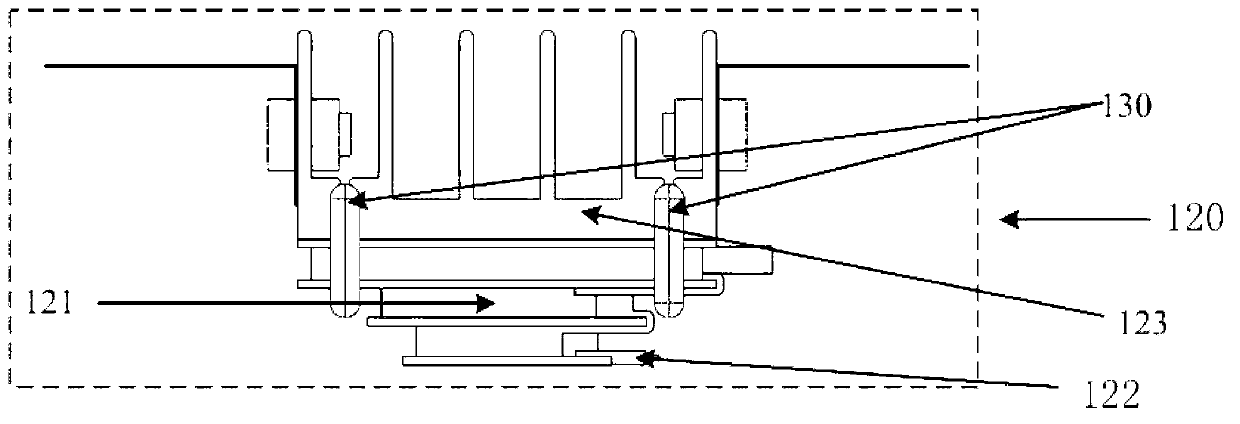 Wearable structure of temperature recurrence device and wearable temperature recurrence device