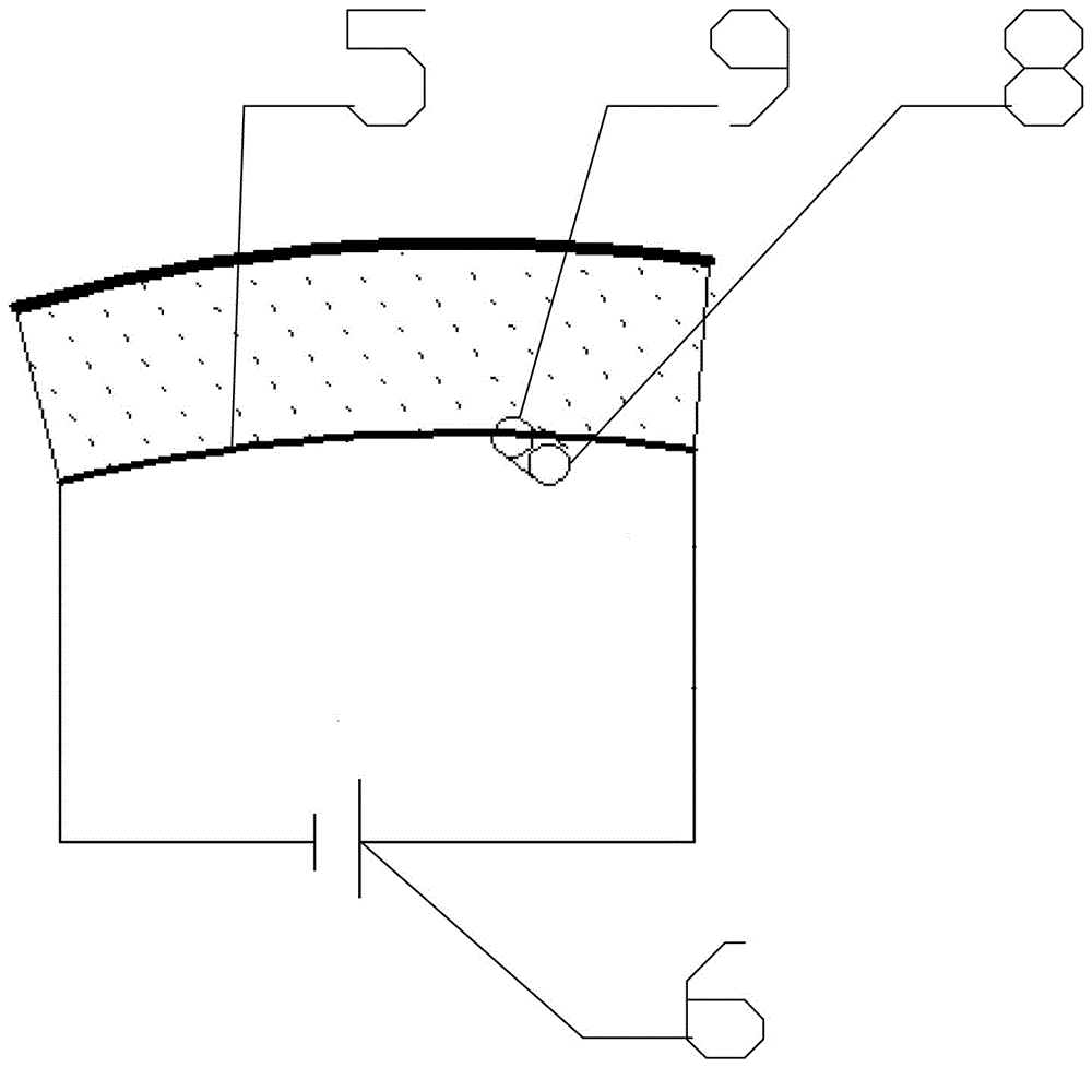 Tire type lining structure between tunnel and shield lining segment and method