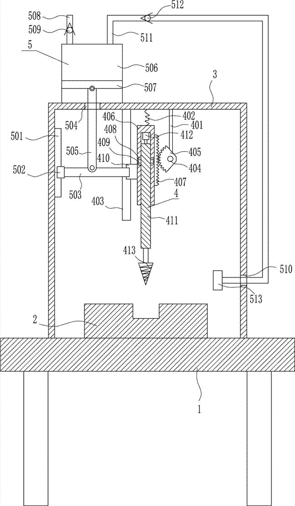 Rapid drilling device for hardware production