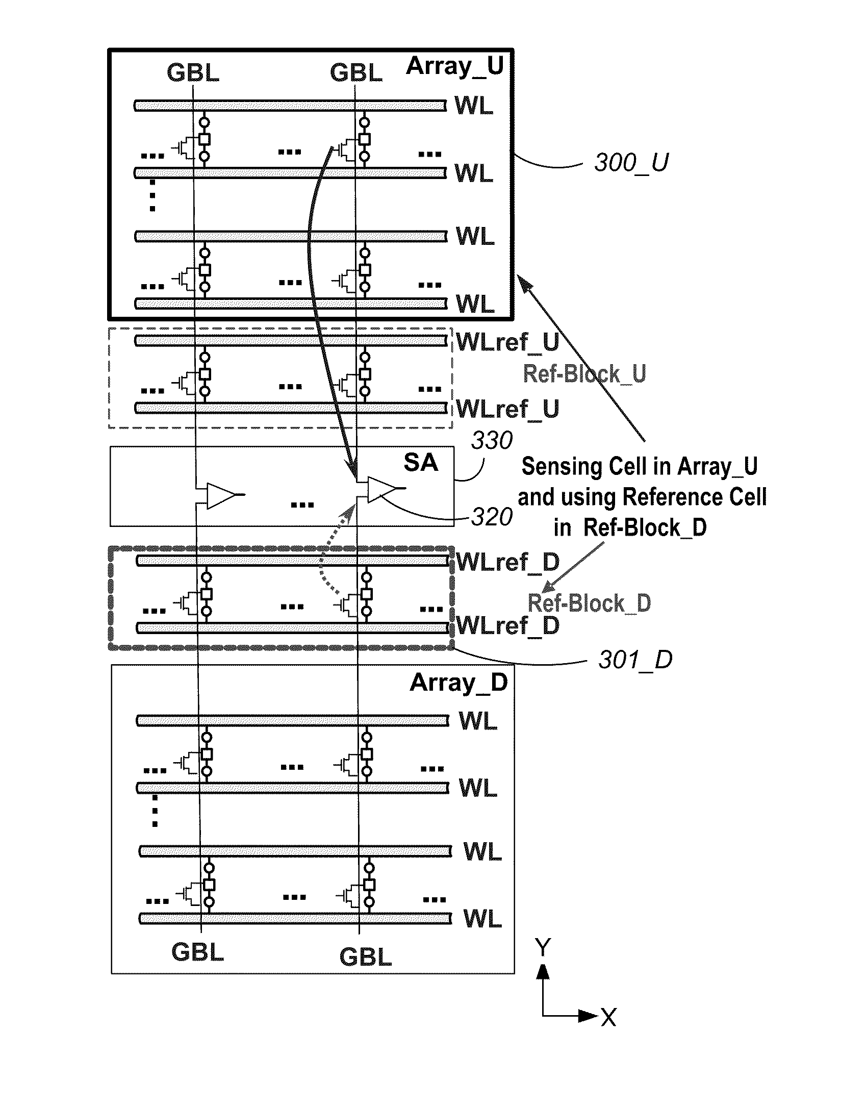 Non-volatile memory having 3D array of read/write elements and read/write circuits and method thereof