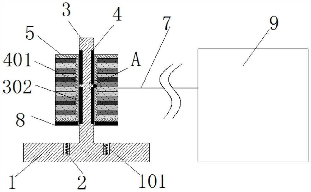 Auxiliary device for preventing thread skipping in knitwear manufacturing