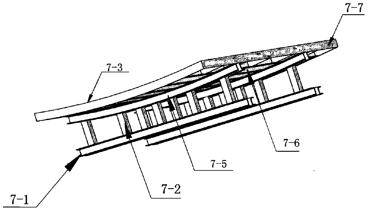 A manufacturing method of a double-curved fish-belly continuous box girder variable-section steel formwork