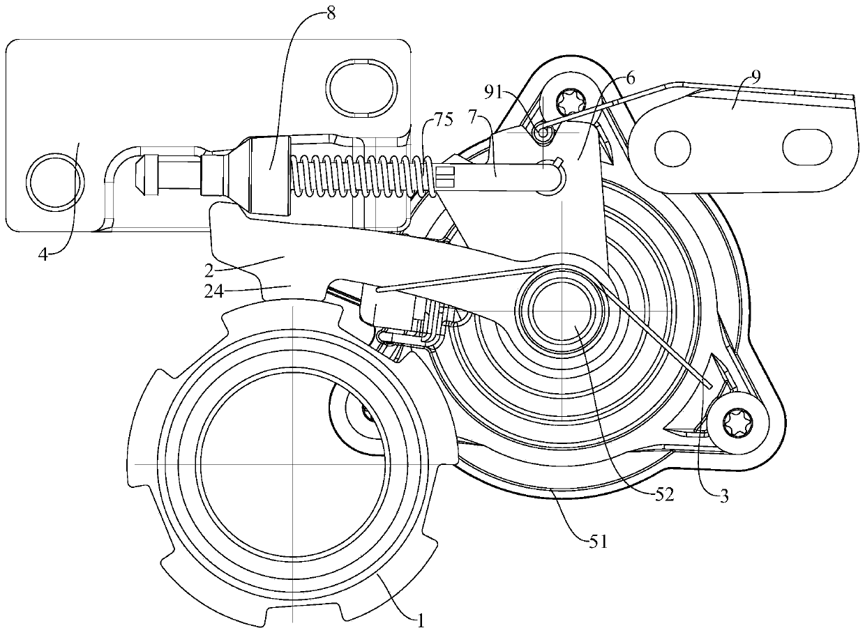 P gear parking mechanism and vehicle