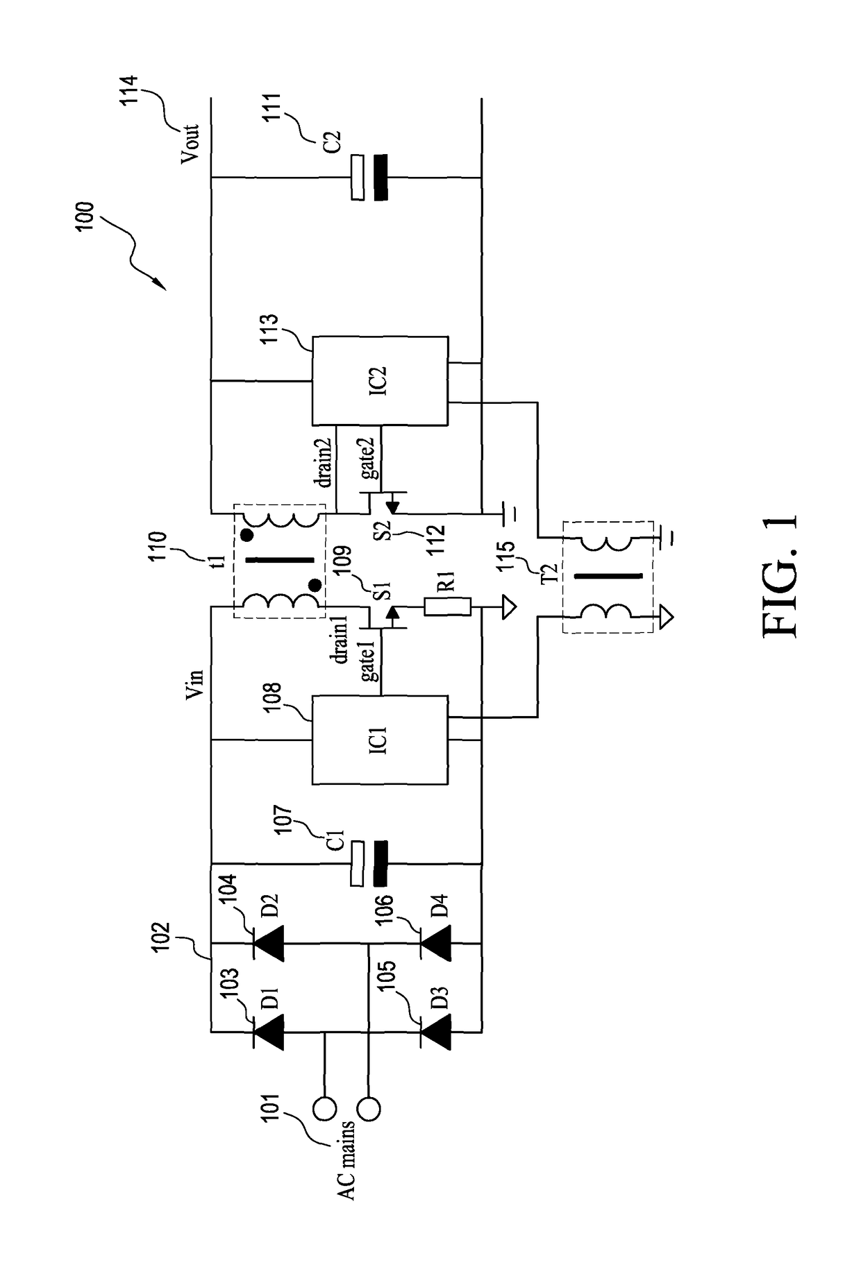 Method and apparatus for bi-directional switched mode power supply with fixed frequency operation