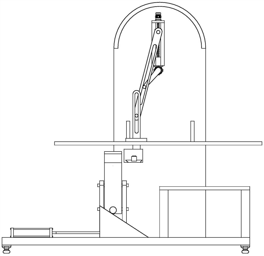 Conveyor capable of taking materials and arranging and stacking for loading box with quadrangular surfaces