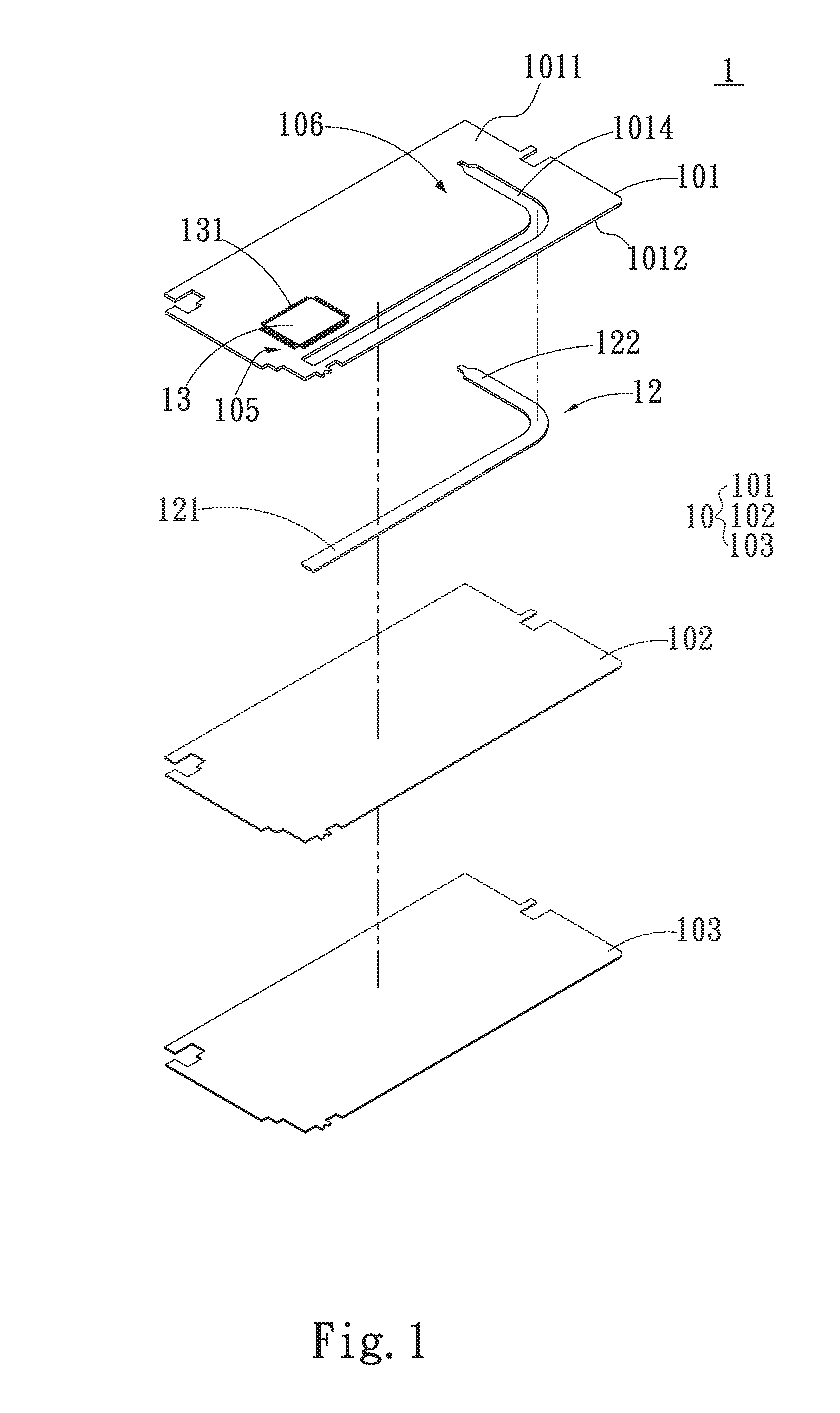 Electronic substrate with heat dissipation structure