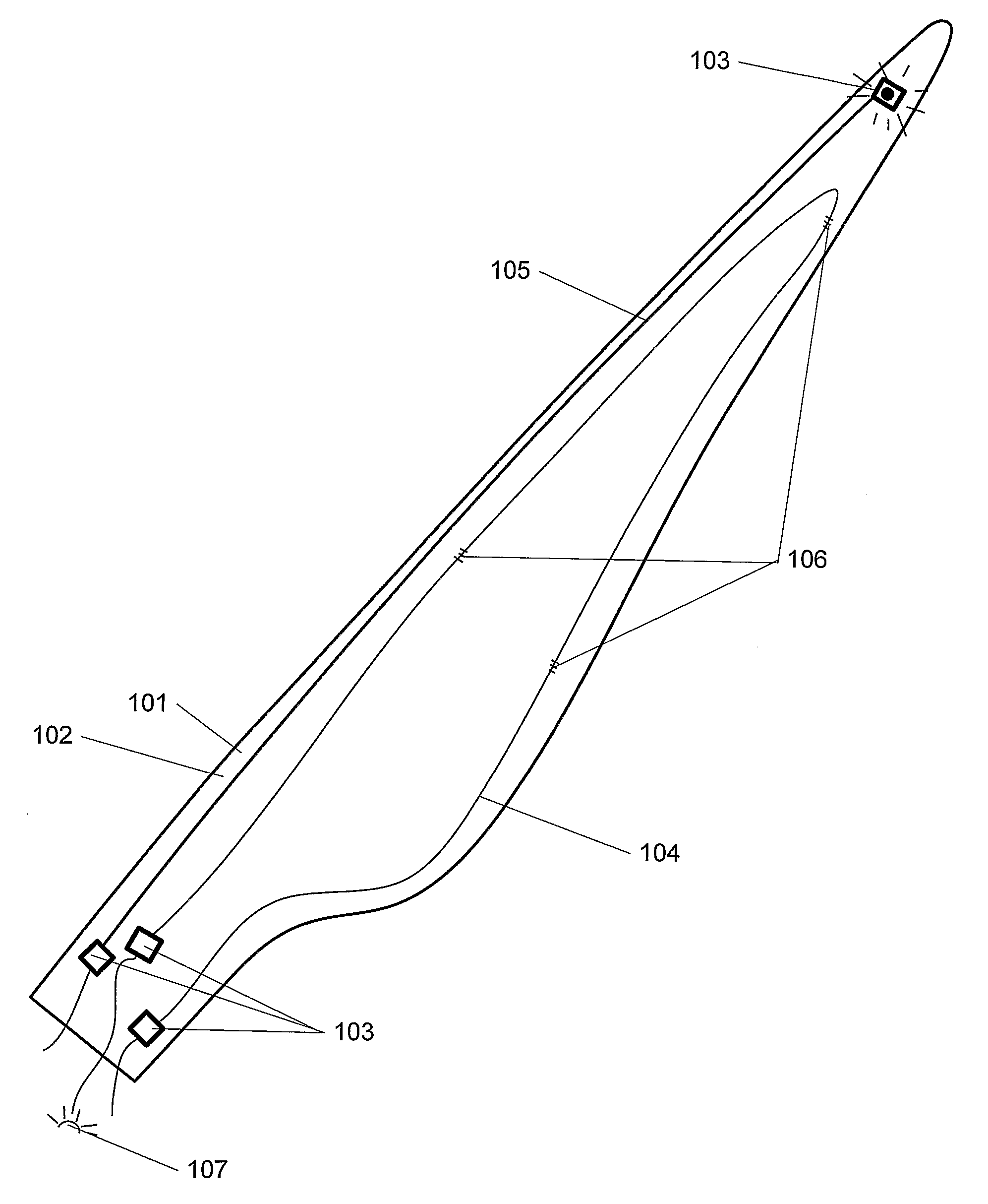 Connector box partly embedded in a fibre-reinforced part for protecting and connecting purposes