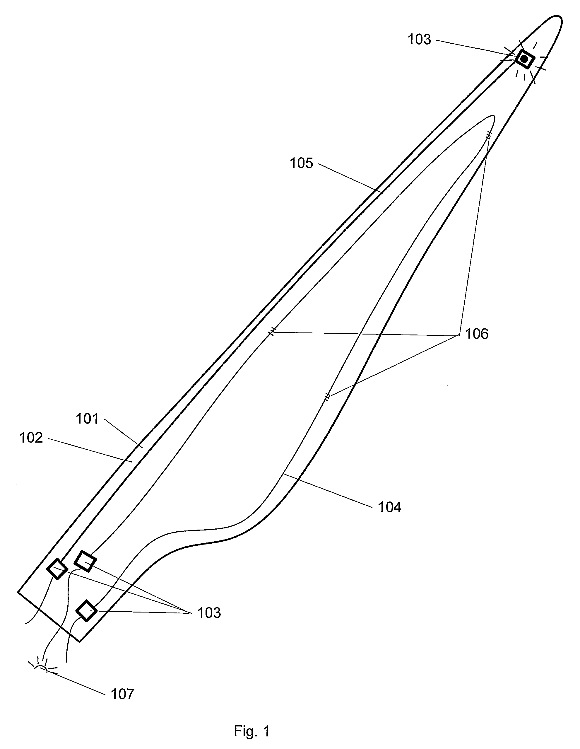 Connector box partly embedded in a fibre-reinforced part for protecting and connecting purposes