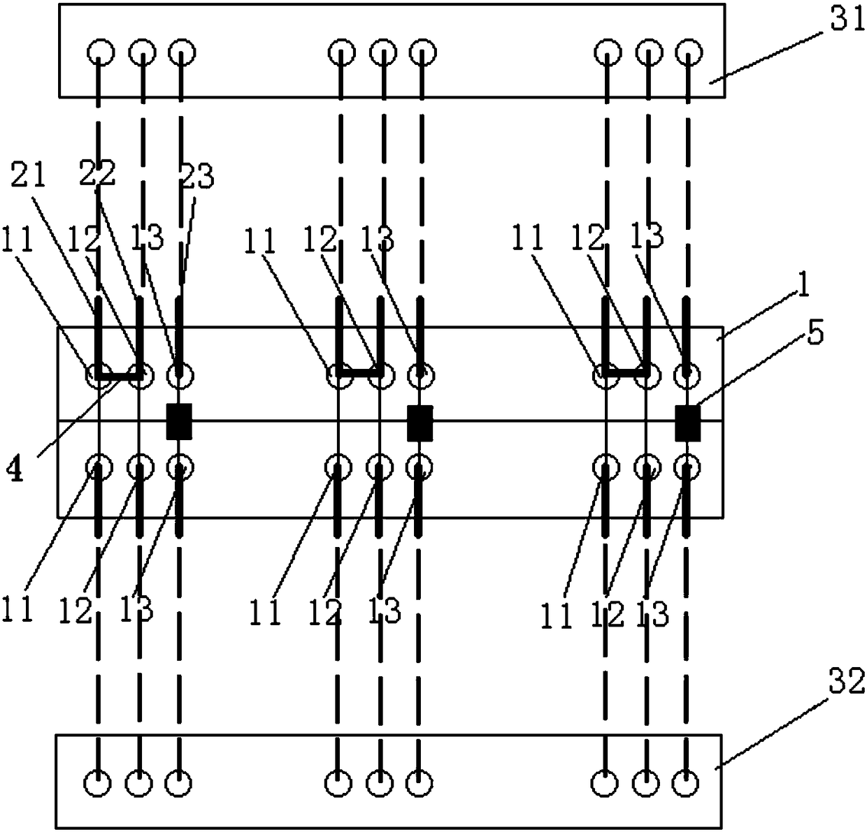 400-volt combined terminal box component