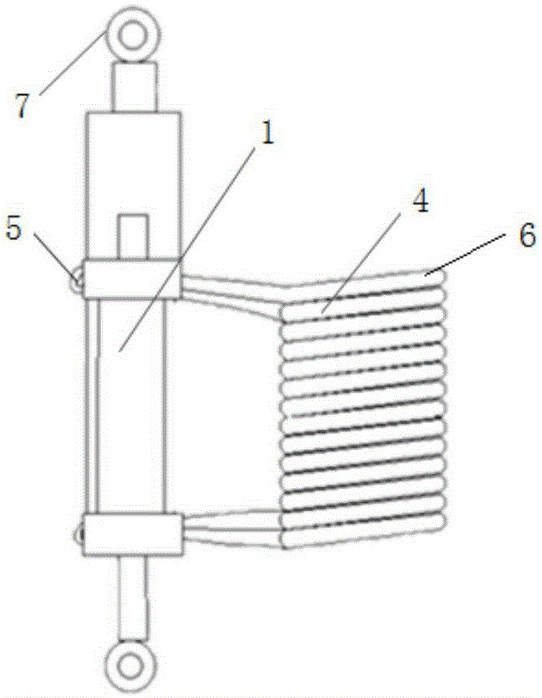 Double-pipeline liquid inertia container with variable inerter coefficient